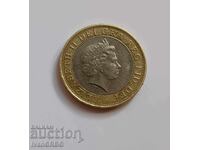 2 паунда Великобритания 2006 Юбилейна монета Англия