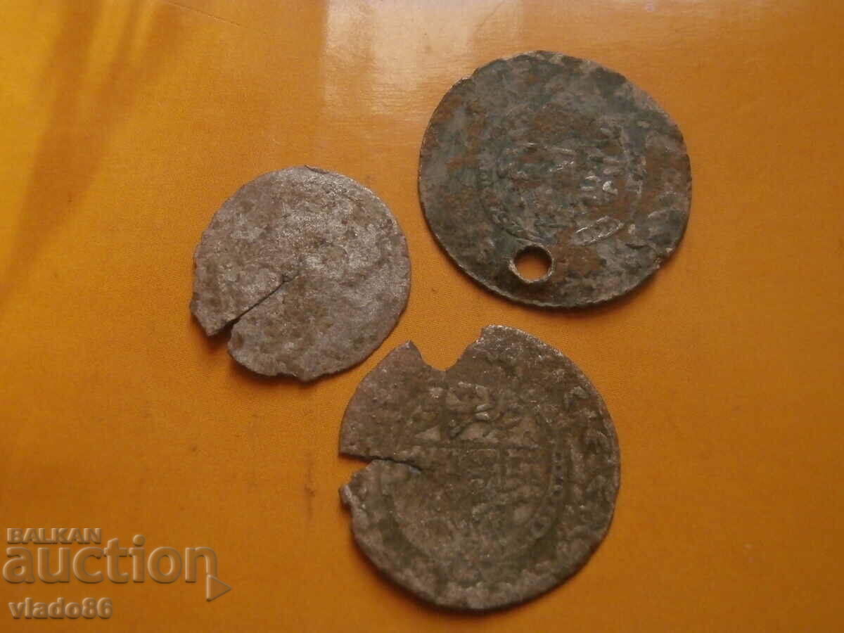 Три османски / турски сребърни монети