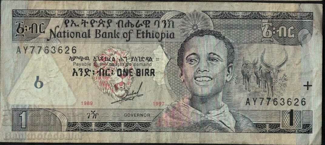 Ethiopia 1 Birr 1989 Pick 46a Ref 3626