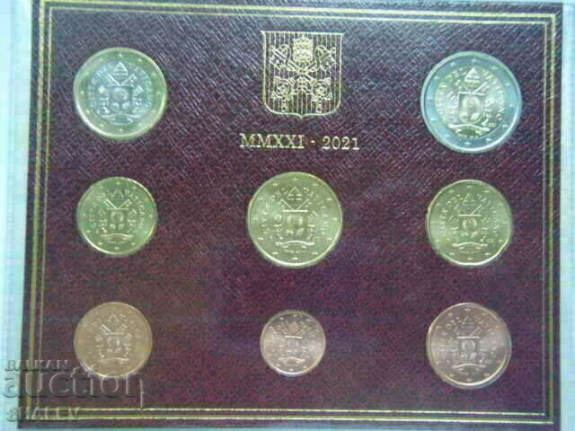 Vatican 2021 - Series of 8 coins Vaticana / RARE - Unc