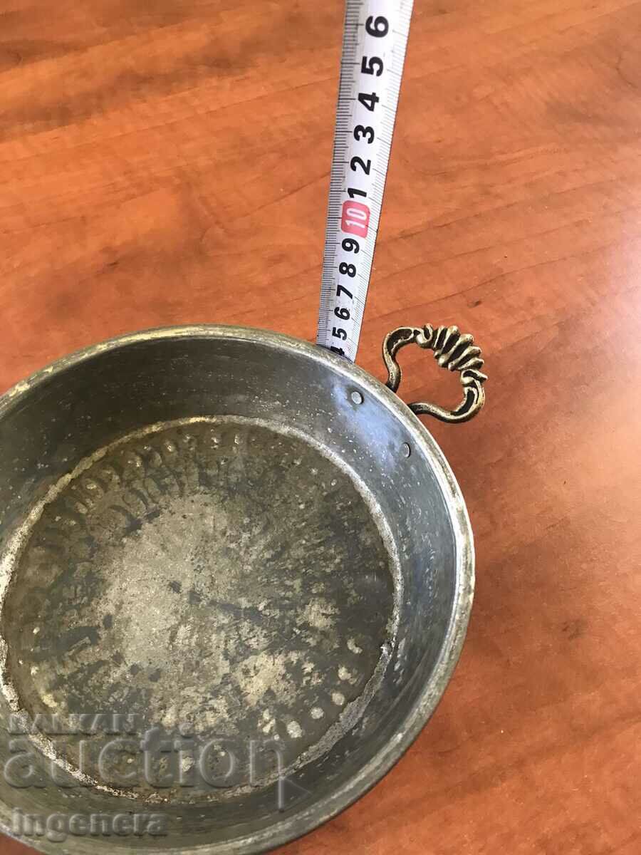 HONEY COPPER BAKE PAN ANTIQUE BREAD DISH - 5