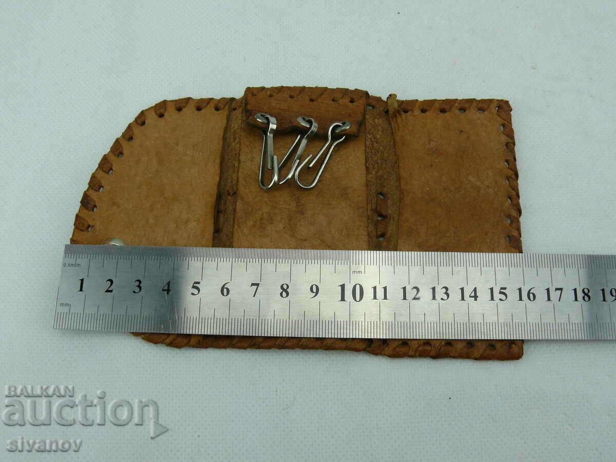 Old Leather Keychain #2360 - 5 Old Leather Keychain #2360 - 5