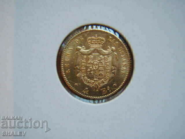 Delivery of 4 Escudos 1866 Spain (4 Escudos Spain) - AU/Unc (gold) Delivery of 4 Escudos 1866 Spain (4 Escudos Spain) - AU/Unc (gold)