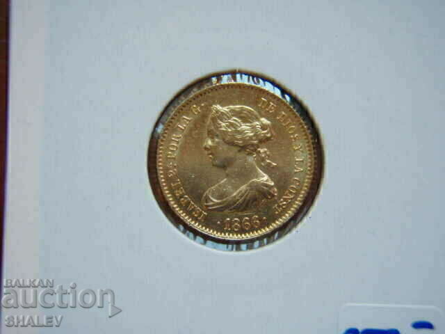 4 Escudos 1866 Spain (4 ескудо Испания) - AU/Unc (злато) - 5