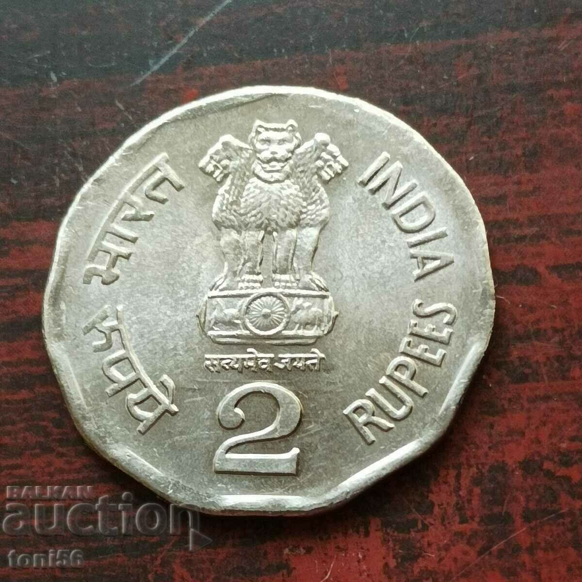 India 2 rupii 2002