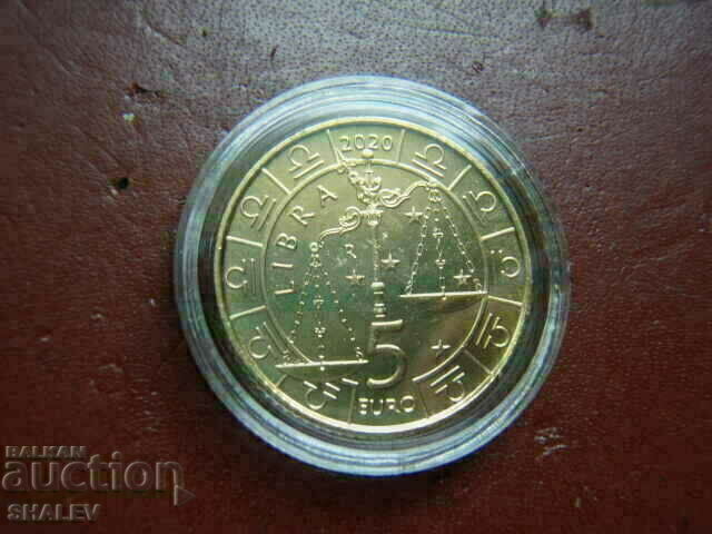 Delivery of 5 Euro 2020 San Marino "Libra"- Unc (zodiac - scales) Delivery of 5 Euro 2020 San Marino "Libra"- Unc (zodiac - scales)