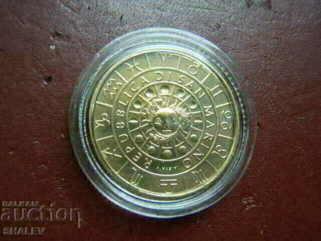 5 Euro 2020 San Marino "Libra"- Unc (zodiac - scales) - 7 5 Euro 2020 San Marino "Libra"- Unc (zodiac - scales) - 7