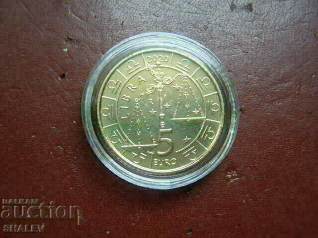 5 Euro 2020 San Marino "Libra"- Unc (zodiac - scales) 5 Euro 2020 San Marino "Libra"- Unc (zodiac - scales)