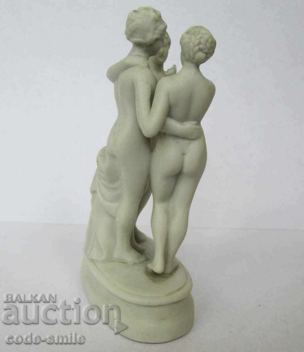 Delivery of Old porcelain statuette figure "The Three Graces" porcelain Delivery of Old porcelain statuette figure "The Three Graces" porcelain