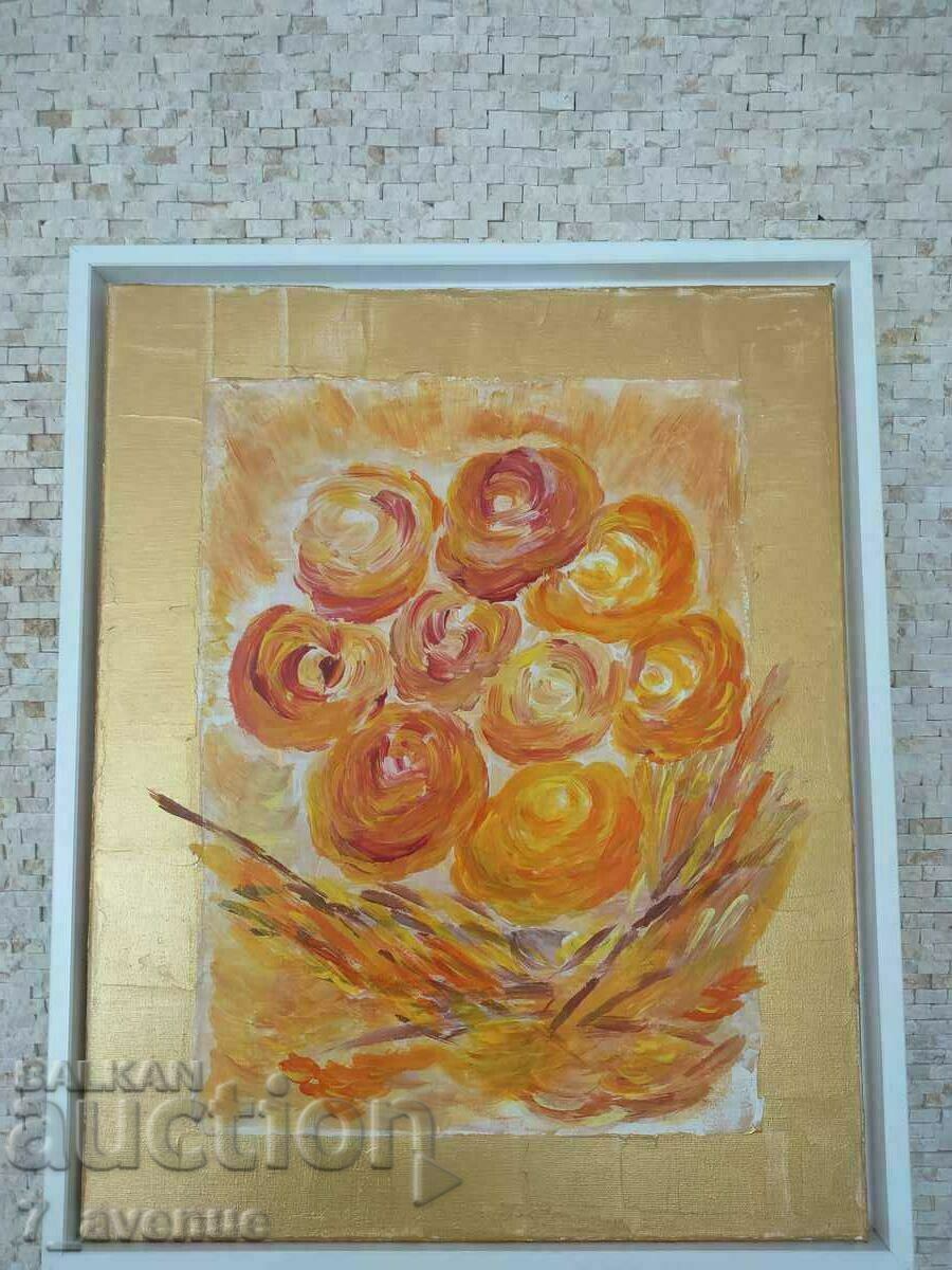 Original acrylic painting on canvas, 50/40 cm, with frame Original acrylic painting on canvas, 50/40 cm, with frame