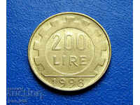 Италия 200 лири /200 Lire/ 1998