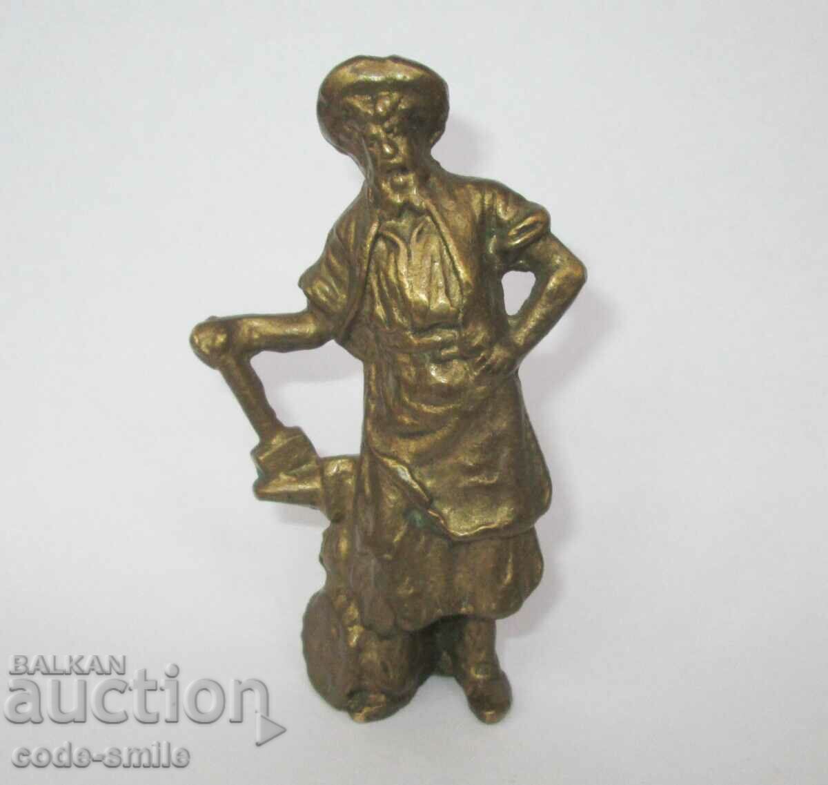 Statueta din bronz vechi The Old Blacksmith bronz solid