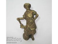 Old bronze statuette figure The Old Blacksmith solid bronze