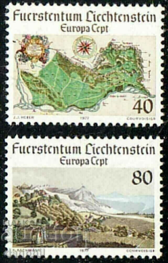 Liechtenstein 1977 Europe CEPT (**) clean, unstamped series