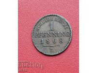 Γερμανία-Πρωσία-1 Pfennig 1868 Β