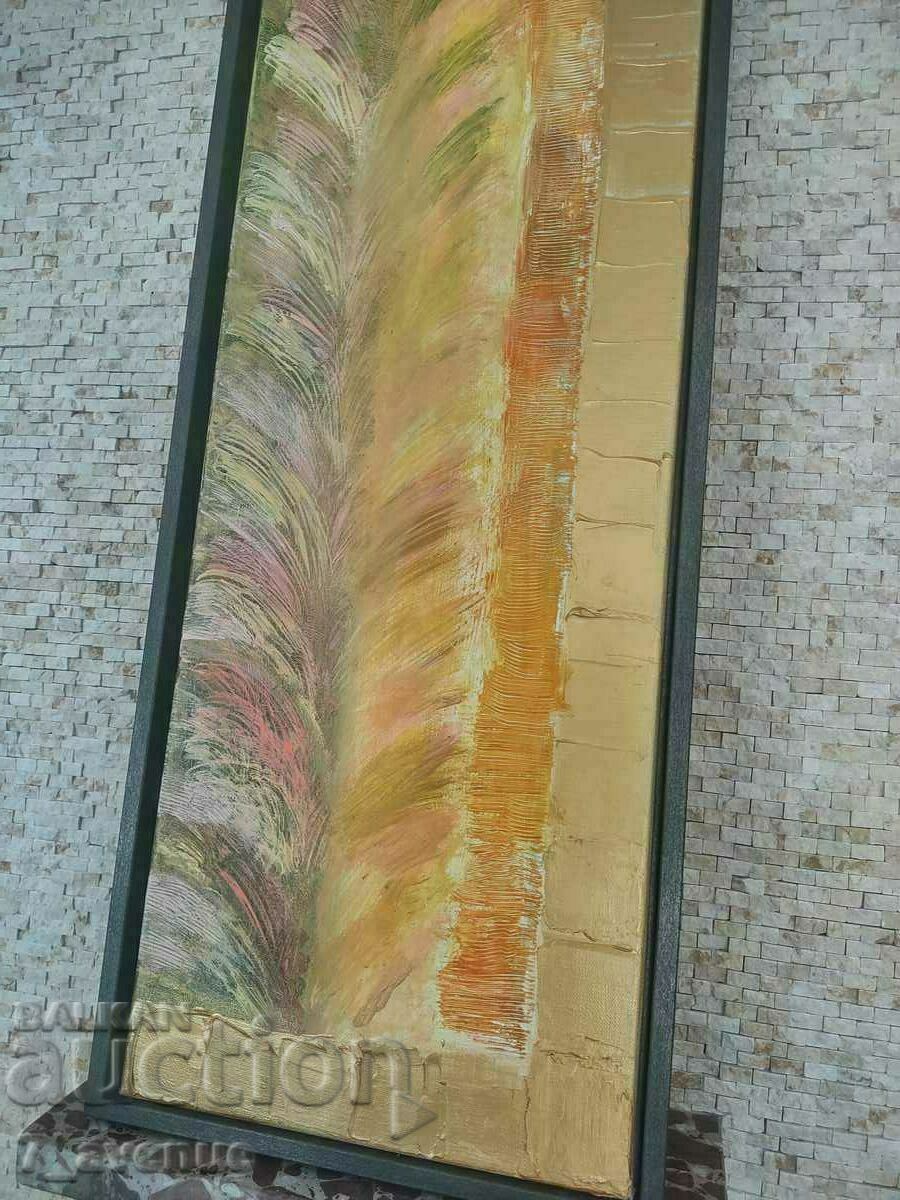 Auction  Original acrylic painting on canvas, 90/30 cm, with frame