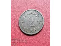Iceland-2 aurar 1938-rare