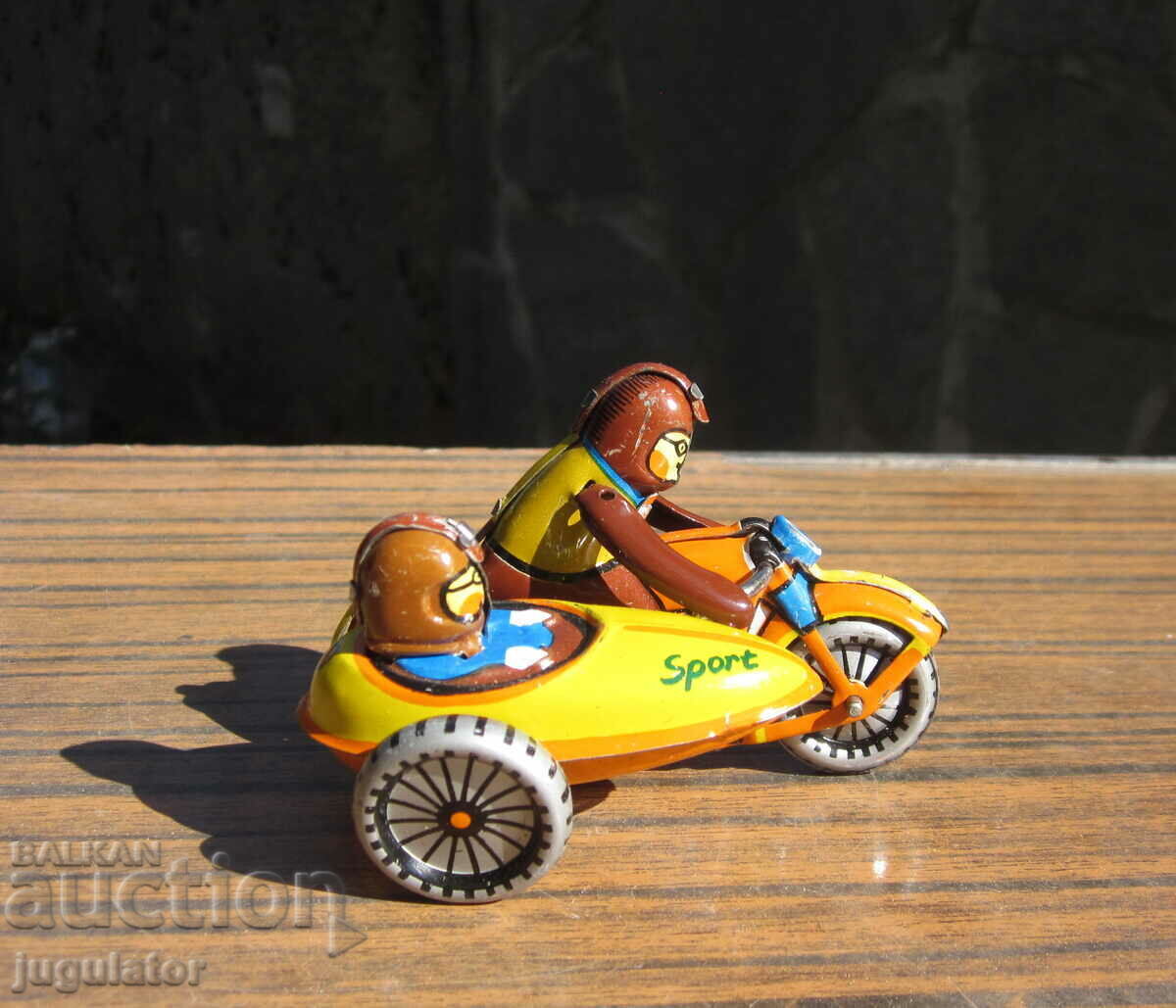 old German metal sheet metal toy motor bikers with price 60.00 BGN | € 30.68