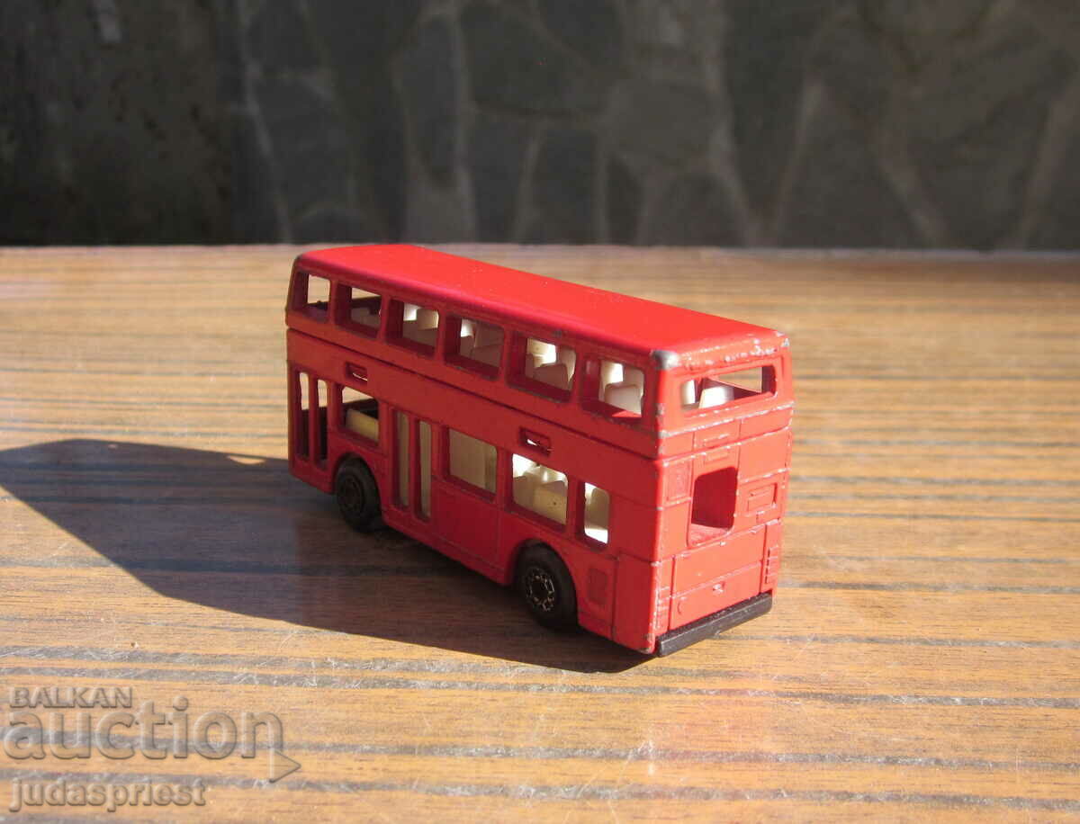 λεωφορείο παιχνιδιών Λονδίνο λεωφορείο σπιρτόκουτο κατασκευασμένο στο Μακάο 1981 με τιμή 15.00 BGN | € 7.67 λεωφορείο παιχνιδιών Λονδίνο λεωφορείο σπιρτόκουτο κατασκευασμένο στο Μακάο 1981 με τιμή 15.00 BGN | € 7.67