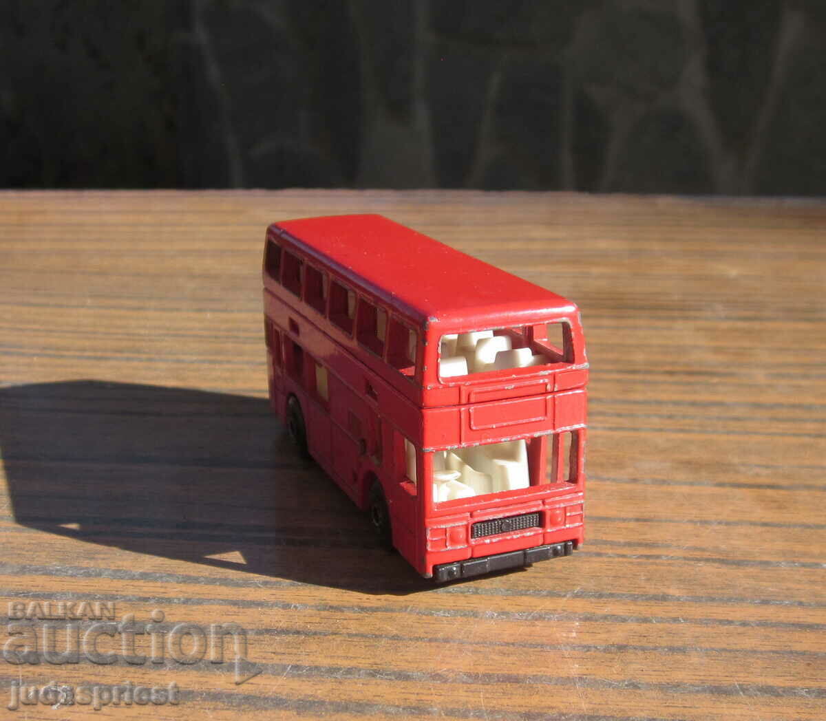 Δημοπρασία λεωφορείο παιχνιδιών Λονδίνο λεωφορείο σπιρτόκουτο κατασκευασμένο στο Μακάο 1981 Δημοπρασία λεωφορείο παιχνιδιών Λονδίνο λεωφορείο σπιρτόκουτο κατασκευασμένο στο Μακάο 1981