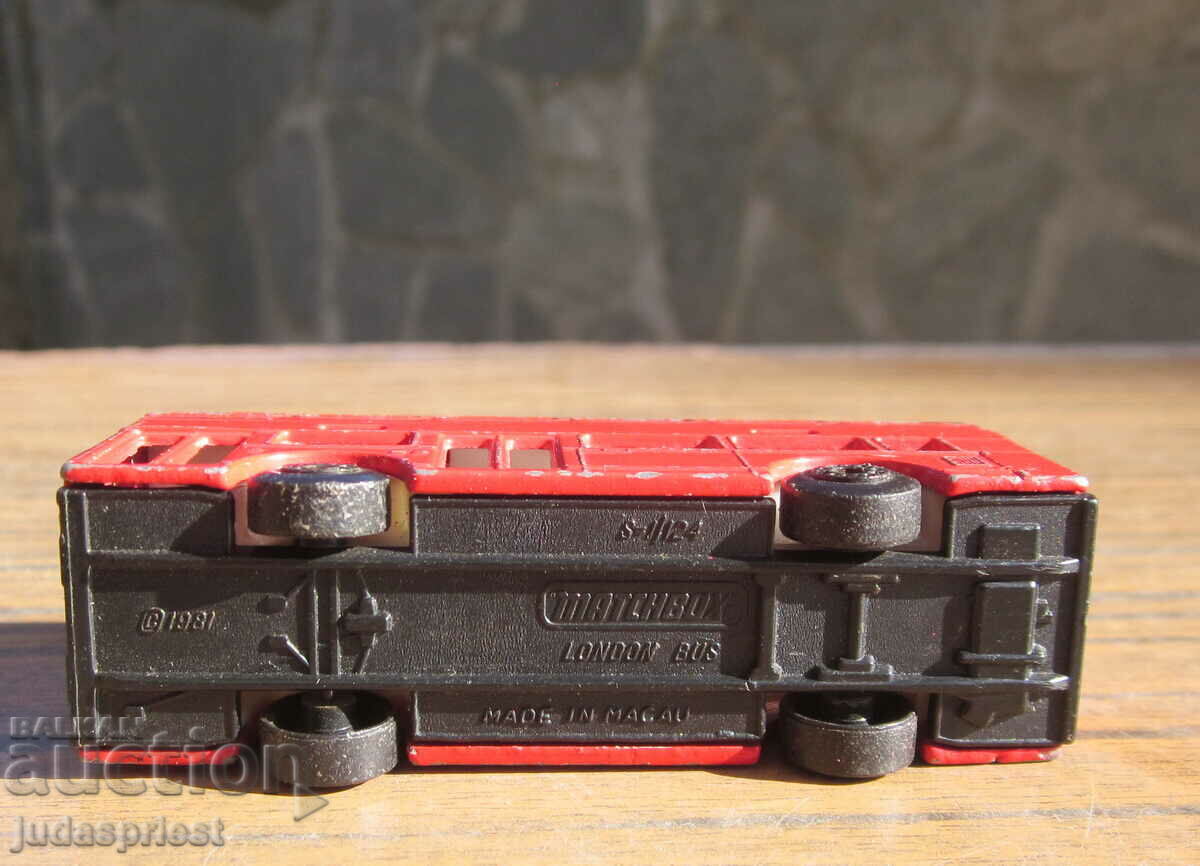 λεωφορείο παιχνιδιών Λονδίνο λεωφορείο σπιρτόκουτο κατασκευασμένο στο Μακάο 1981 - 5 λεωφορείο παιχνιδιών Λονδίνο λεωφορείο σπιρτόκουτο κατασκευασμένο στο Μακάο 1981 - 5