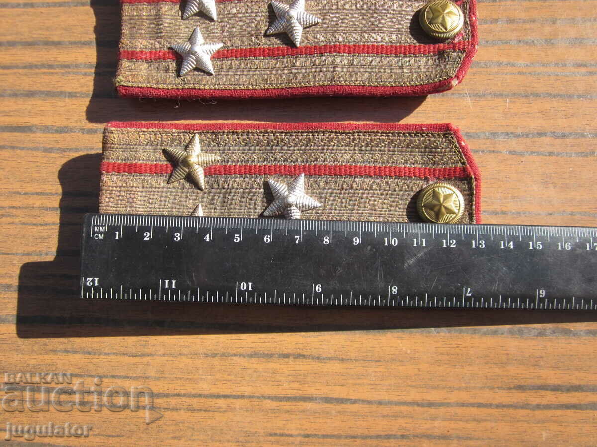 old Bulgarian military sermen epaulettes of a BNA colonel - 6