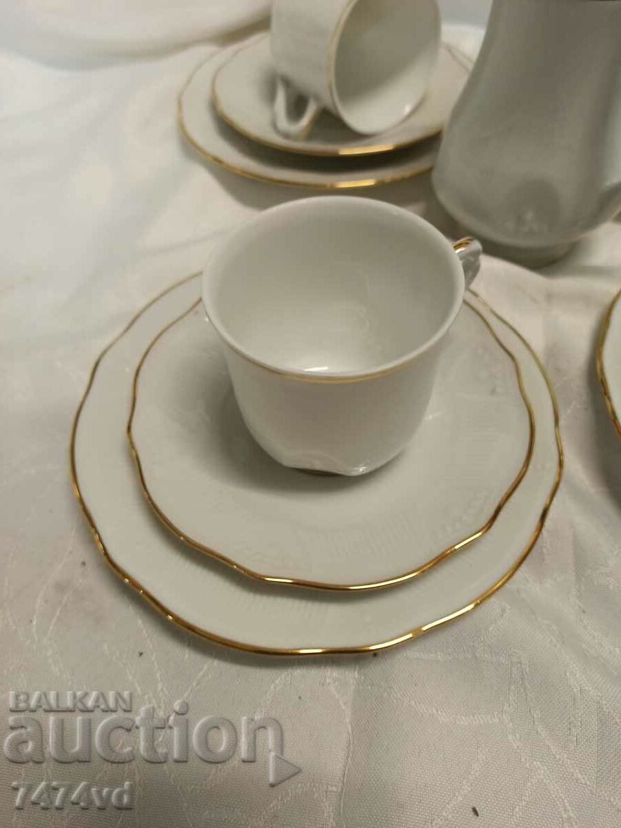 FRENCH LIMOGES CAFE SERVICE with price 60.00 BGN | € 30.68 FRENCH LIMOGES CAFE SERVICE with price 60.00 BGN | € 30.68