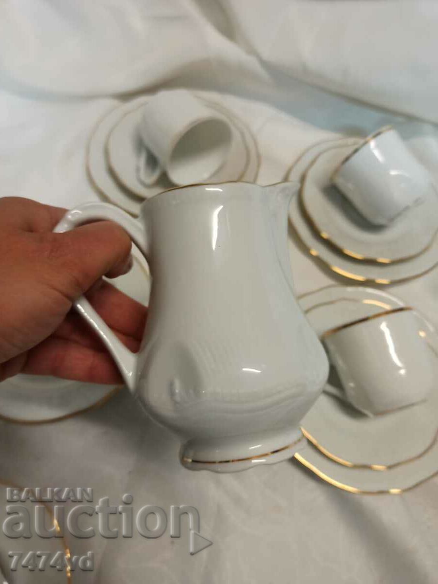 FRENCH LIMOGES CAFE SERVICE - 5 FRENCH LIMOGES CAFE SERVICE - 5