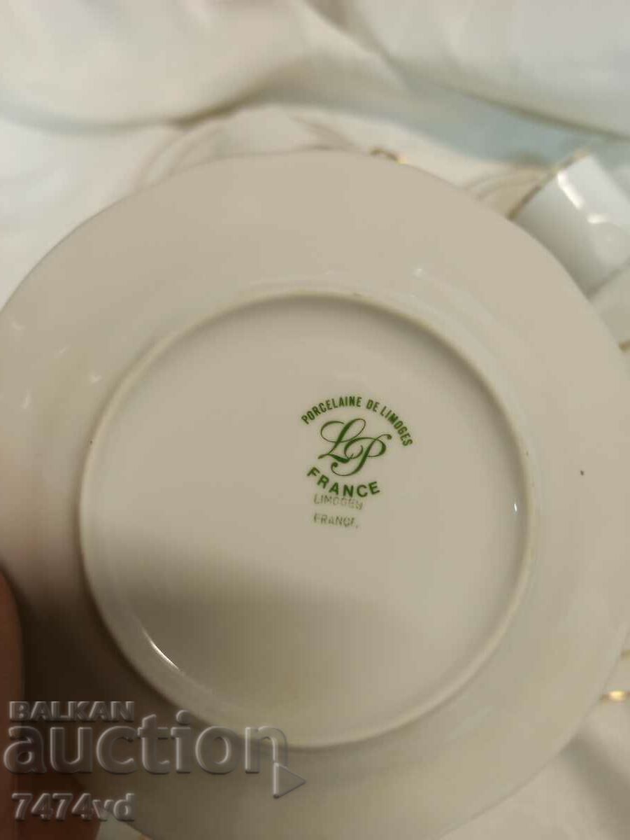 FRENCH LIMOGES CAFE SERVICE - 6 FRENCH LIMOGES CAFE SERVICE - 6