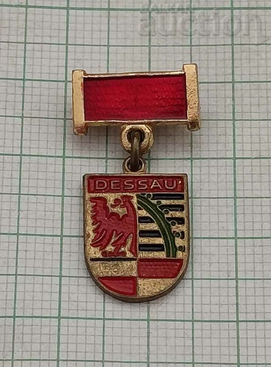 DESSAU GERMANY COAT OF COAT BADGE