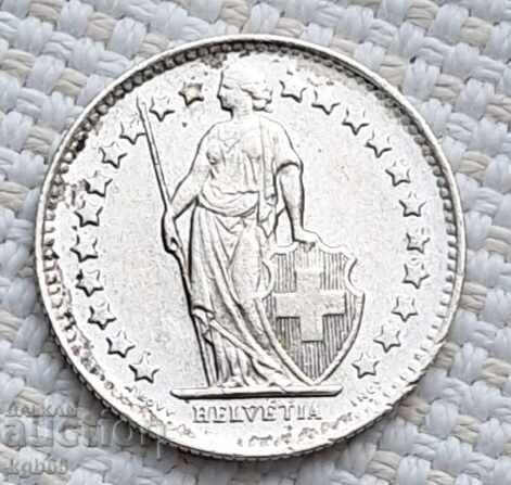 1/2 franc 1946 Switzerland. F-9 with price 6.95 BGN | € 3.55 1/2 franc 1946 Switzerland. F-9 with price 6.95 BGN | € 3.55