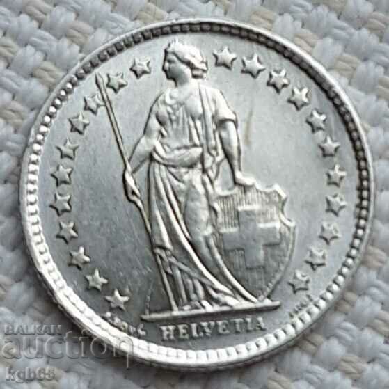 1/2 franc 1958 Switzerland. F-12 with price 6.95 BGN | € 3.55 1/2 franc 1958 Switzerland. F-12 with price 6.95 BGN | € 3.55