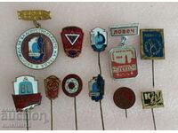 Collection of badges Lovech. OSMT EIGHT TNTM