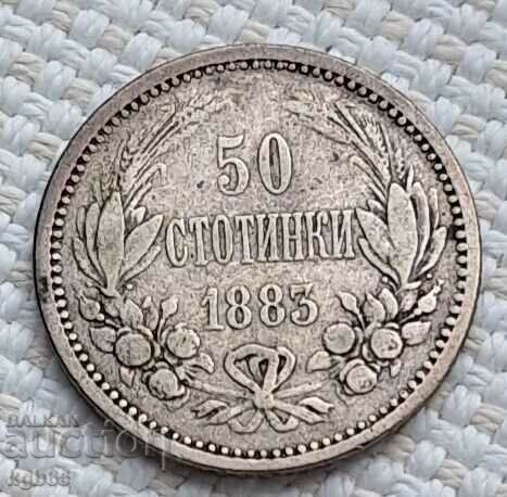 50 cents 1883 Bulgaria. F-3