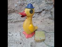 Old soviet toy duck with mechanism batteries USSR