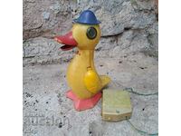 Old soviet toy duck with mechanism batteries USSR