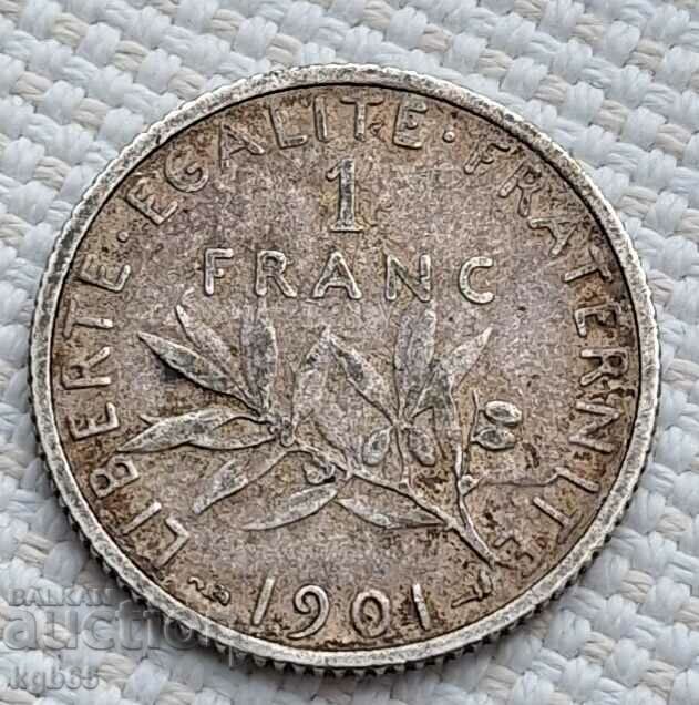 1 Franc 1901 France. F-6