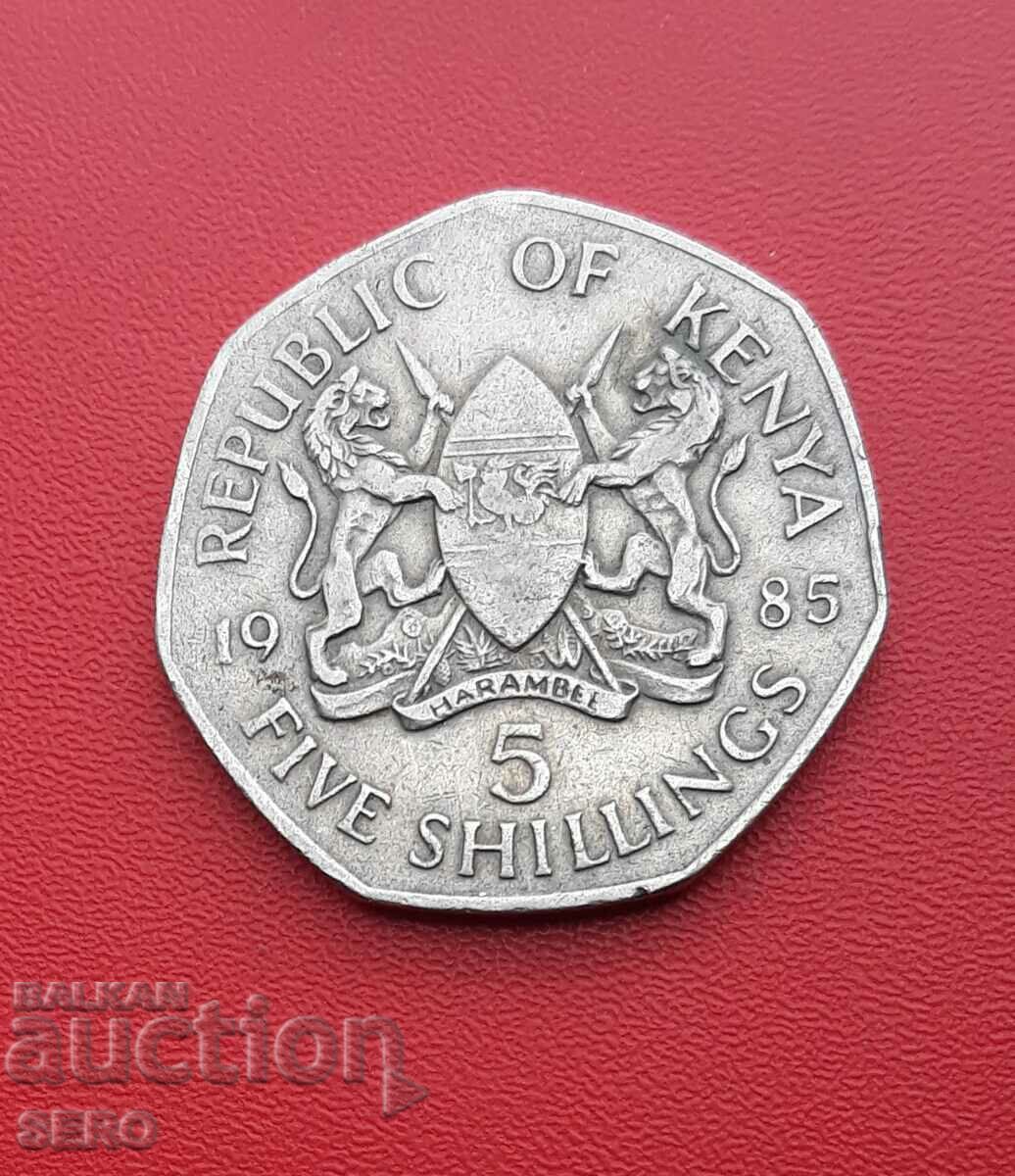 Kenya-5 shillings 1985