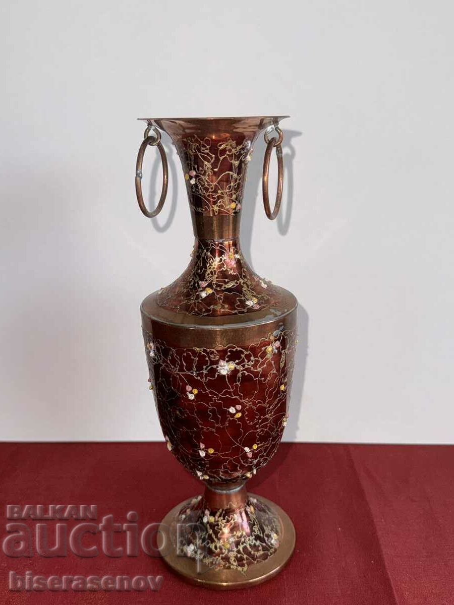 Beautiful bronze vase