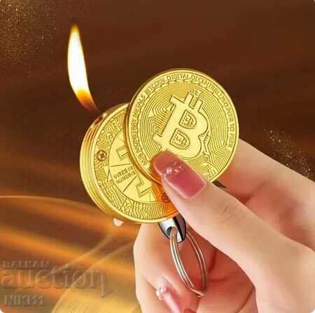 Lighter in the form of a Bitcoin coin, Bitcoin