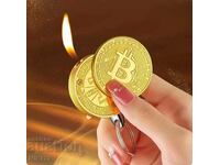 Lighter in the form of a Bitcoin coin, Bitcoin