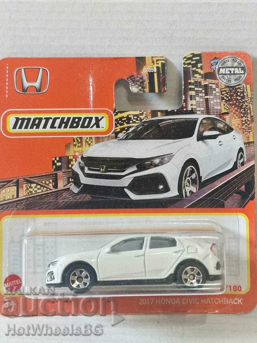 Auction Matchbox - 2017 HONDA CIVIC HATCHBACK Auction Matchbox - 2017 HONDA CIVIC HATCHBACK