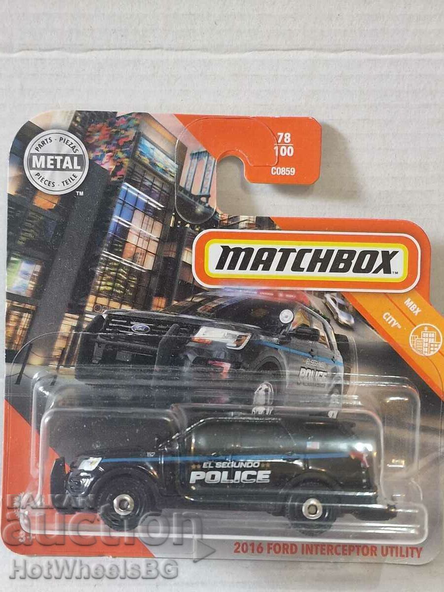 Auction Matchbox - 2016 FORD INTERCEPTOR UTILITY Auction Matchbox - 2016 FORD INTERCEPTOR UTILITY