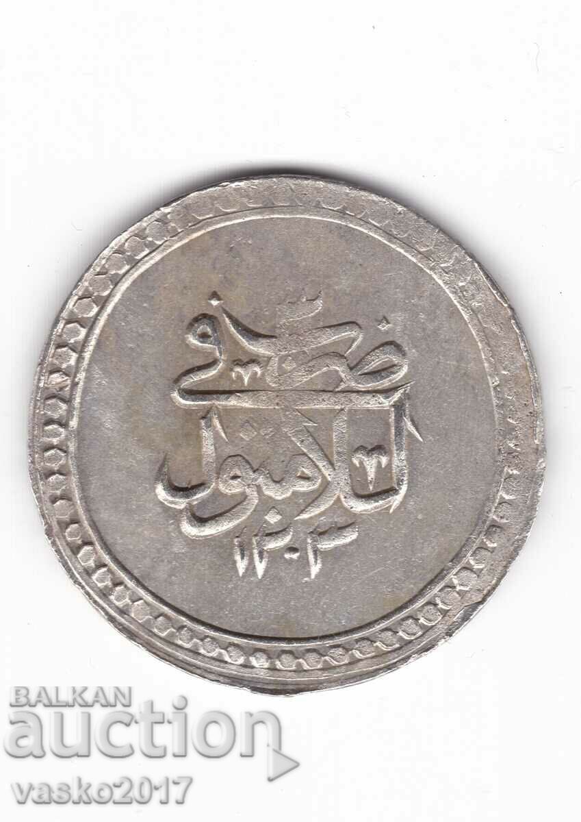 80 Para - Imperiul Otoman 1203 an 3 24,15 gr.