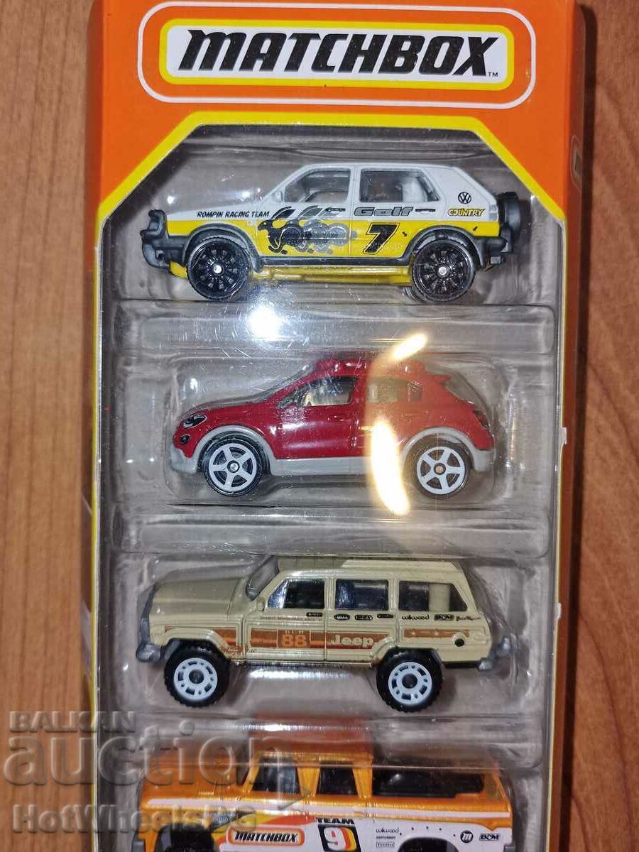 Auction Matchbox - Set of brand new metal trolleys 5 pcs. Auction Matchbox - Set of brand new metal trolleys 5 pcs.