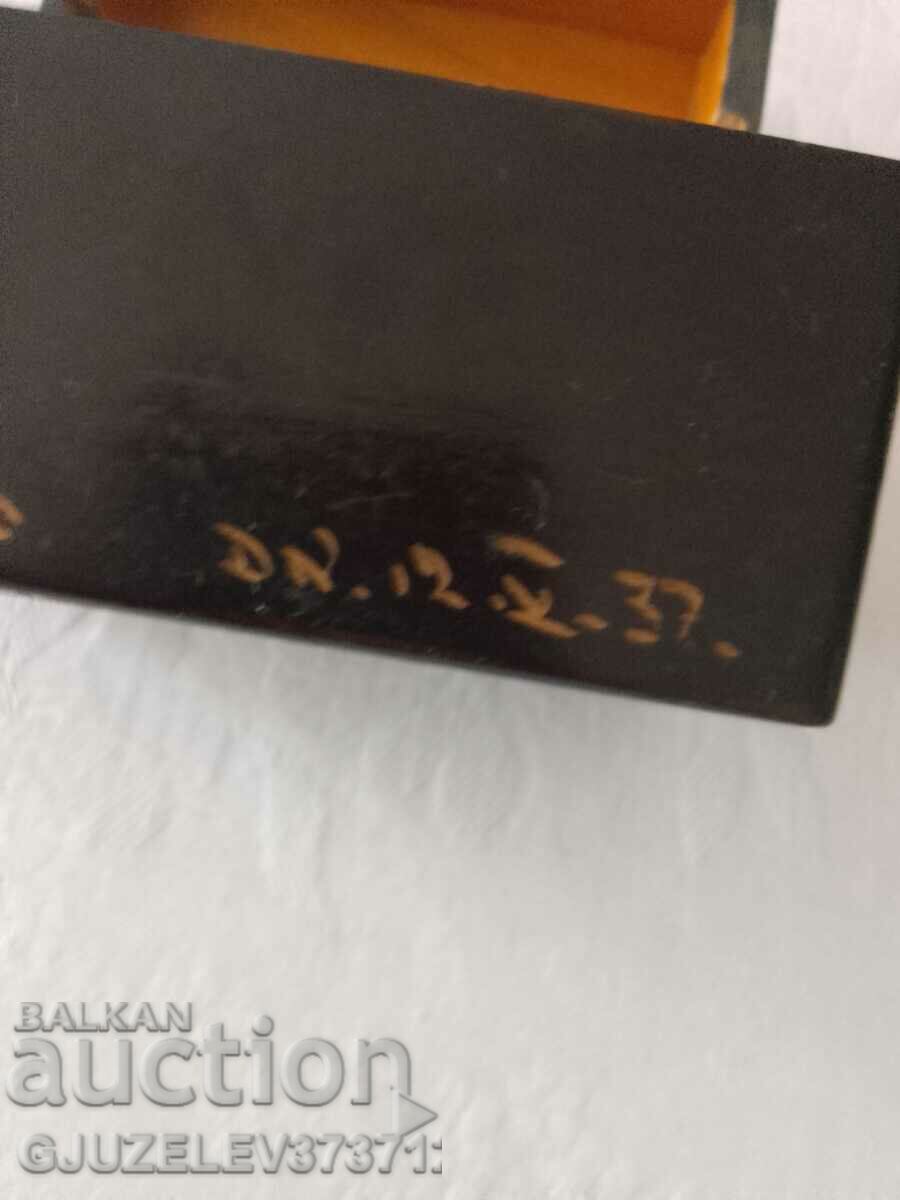 Old wooden card box 1937 - 7