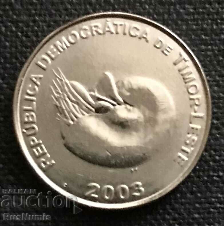 Timorul de Est. 1 centavo 2003 UNC.