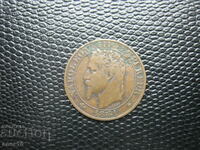 Franța 5 centimes 1861