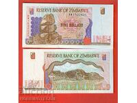 ZIMBABWE ZIMBABWE emisiune de 5 USD - emisiune 1997 NOU UNC