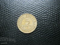 Brit. Honduras 5 cenți 1950